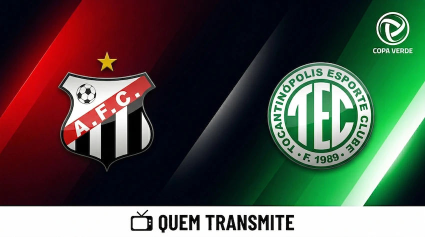 Anápolis x Tocantinópolis: onde assistir ao vivo horário e escalações - Copa Centro-Oeste 2026