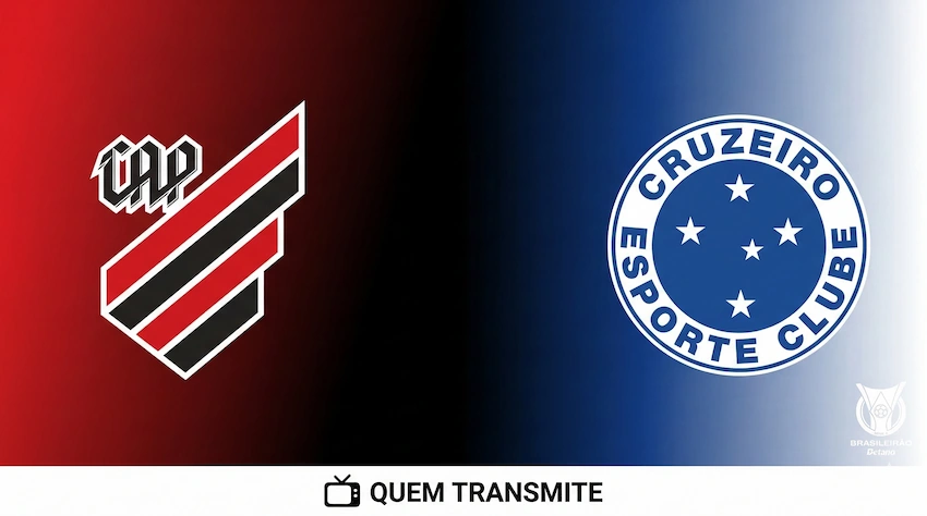 Logos de clubes de futebol brasileiros.Athletico Paranaense x Cruzeiro: onde assistir ao vivo - Brasileirão 2026