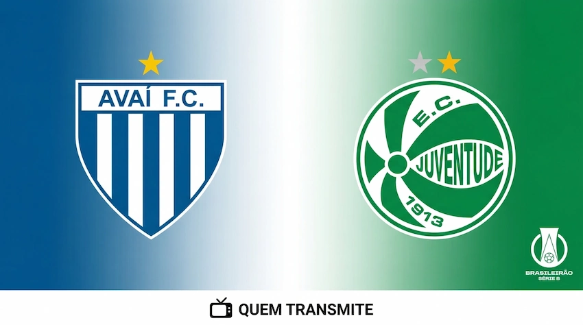 Avaí x Juventude: onde assistir ao vivo - Série B 2026