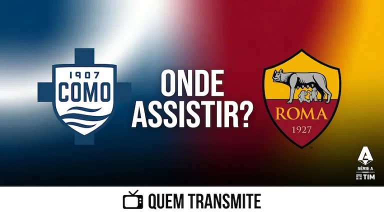 Como x Roma: onde assistir ao vivo - Campeonato Italiano 25/26