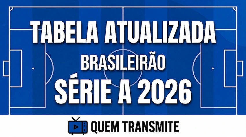 Confira a tabela da Série A 2026