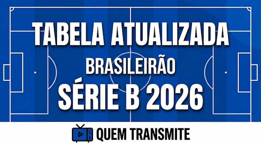 Confira a tabela da Série B 2026