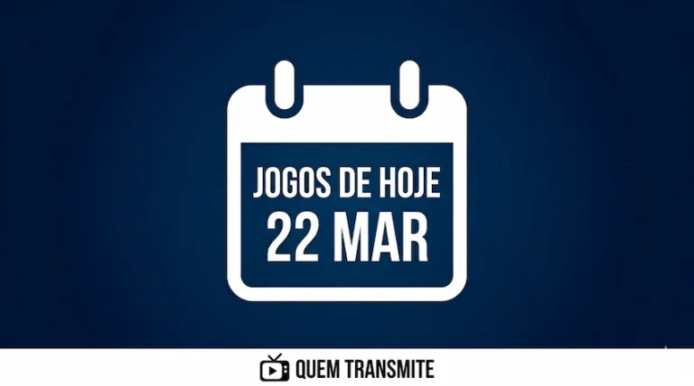 Confira onde assistir ao vivo os jogos deste domingo – 22 de março de 2026.