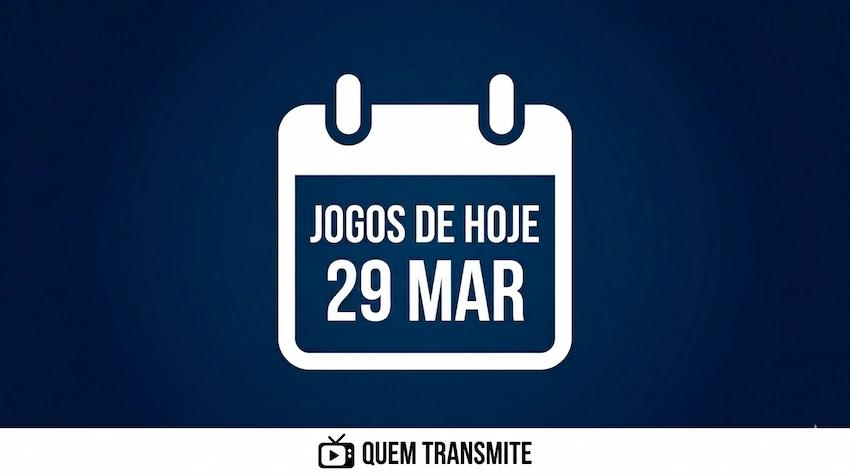 Confira onde assistir ao vivo os jogos deste domingo – 29 de março de 2026