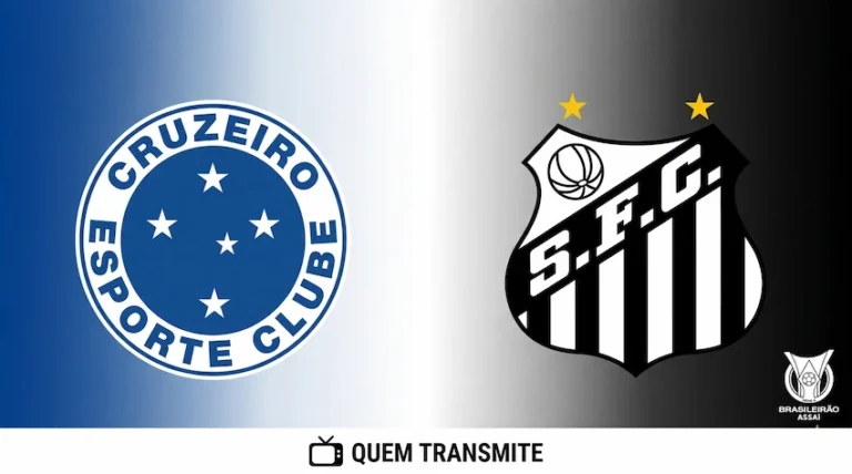 Cruzeiro x Santos: onde assistir ao vivo - Brasileirão 2026