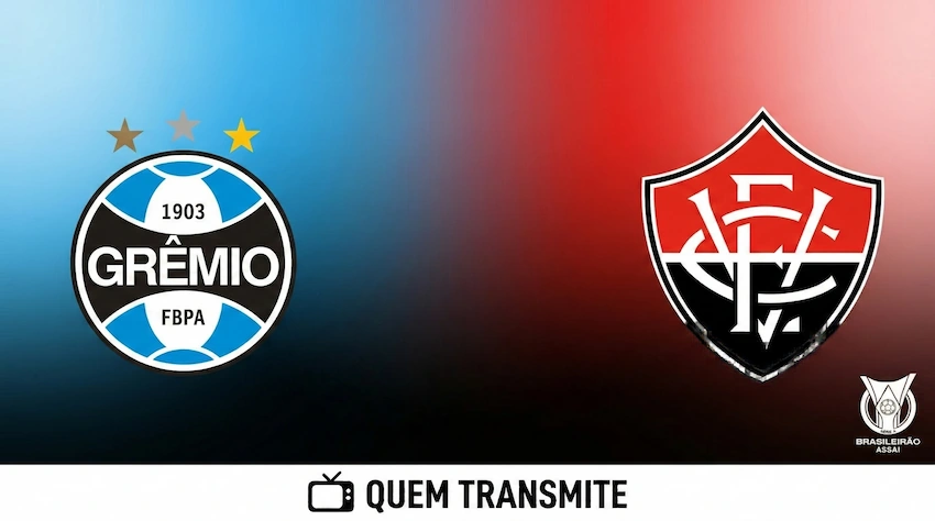 Grêmio x Vitória: onde assistir ao vivo - Brasileirão 2026