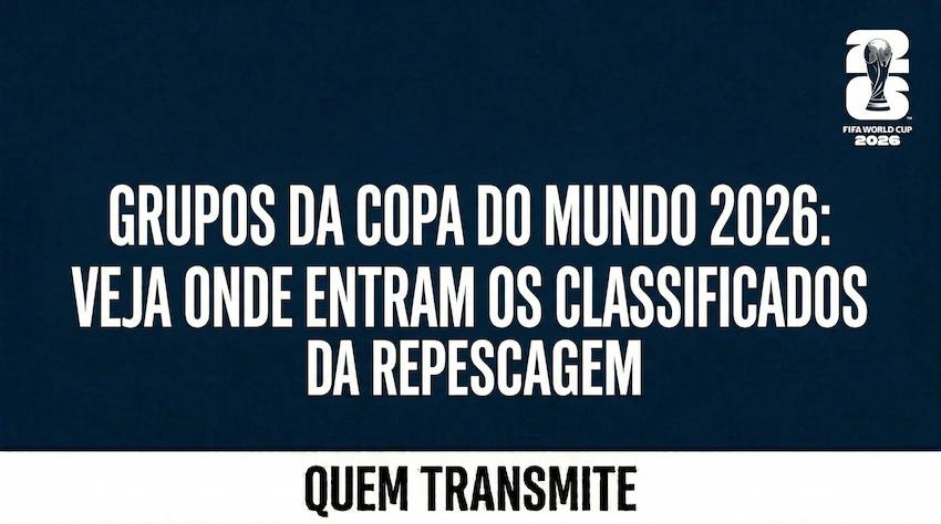 Grupos da Copa do Mundo 2026: Veja onde entram os classificados da Repescagem