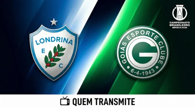Londrina x Goiás: onde assistir ao vivo horário e escalações - Série B 2026