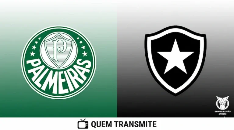 Palmeiras x Botafogo: onde assistir ao vivo - Brasileirão 2026