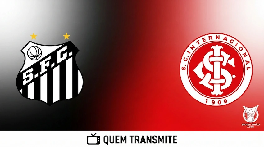 Santos x Internacional: onde assistir ao vivo - Brasileirão 2026