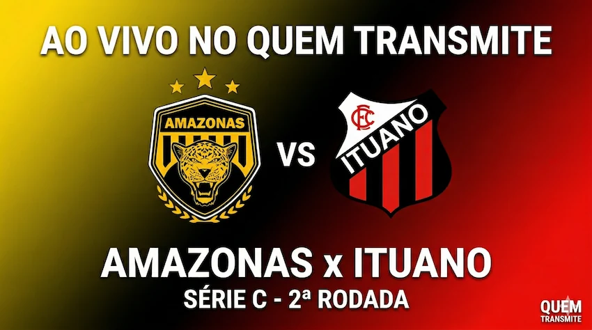 Amazonas x Ituano: assista ao vivo e com imagens – Série C 2026