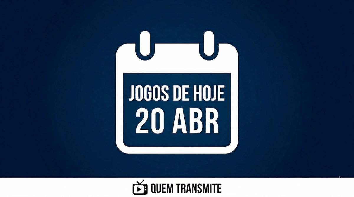 Confira onde assistir ao vivo os jogos desta segunda-feira – 20 de abril de 2026