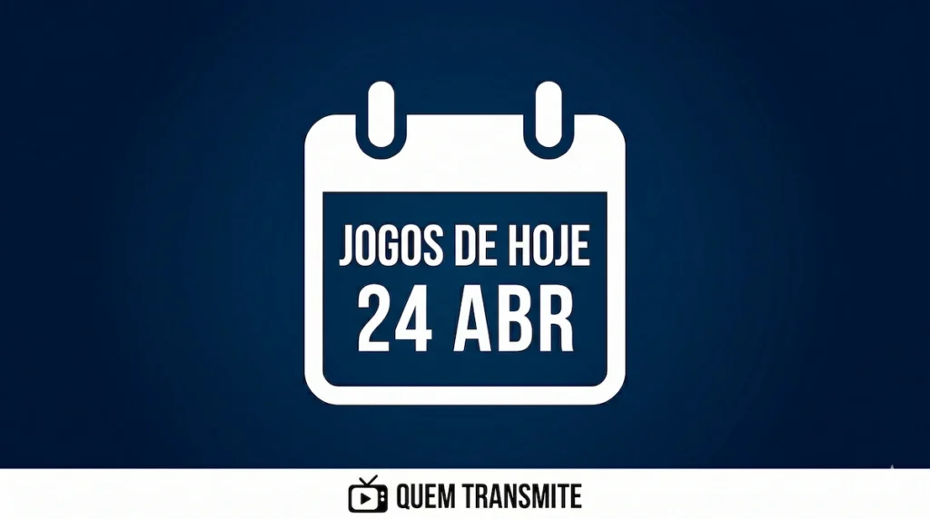 Confira onde assistir ao vivo os jogos desta sexta-feira – 24 de abril de 2026.