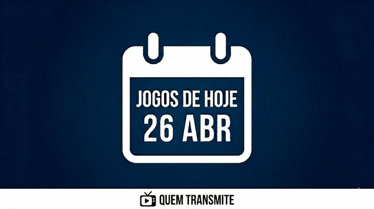 Confira onde assistir ao vivo os jogos deste domingo – 26 de abril de 2026