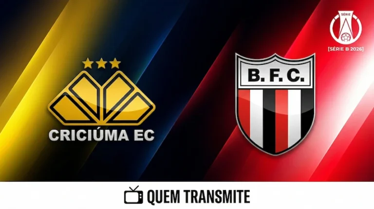 Criciúma x Botafogo: onde assistir ao vivo horário e escalações - Série B 2026