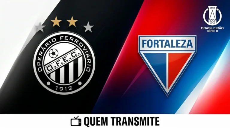 Escudos de Operário e Fortaleza no texto Operário x Fortaleza: onde assistir ao vivo horário e escalações - Série B 2026