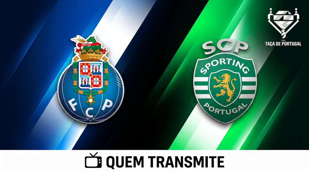Porto x Sporting: assista ao vivo e com imagens – Taça de Portugal 25/26