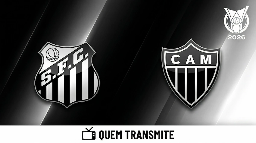 Santos x Atlético Mineiro: onde assistir ao vivo, horário e escalações – Brasileirão 2026
