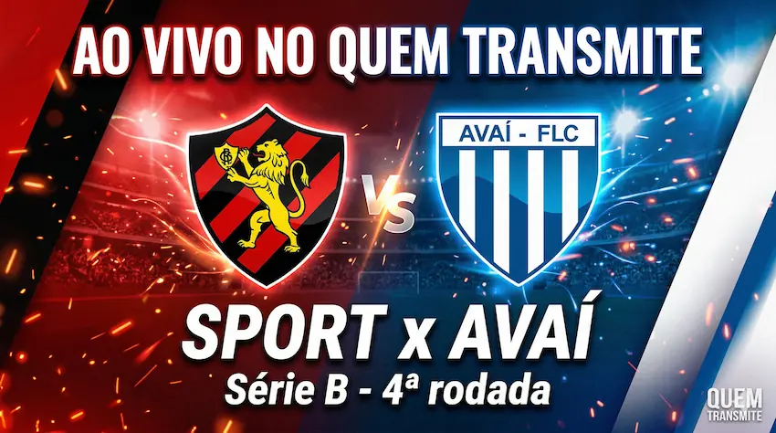 Sport x Avaí: assista ao vivo e com imagens – Série B 2026