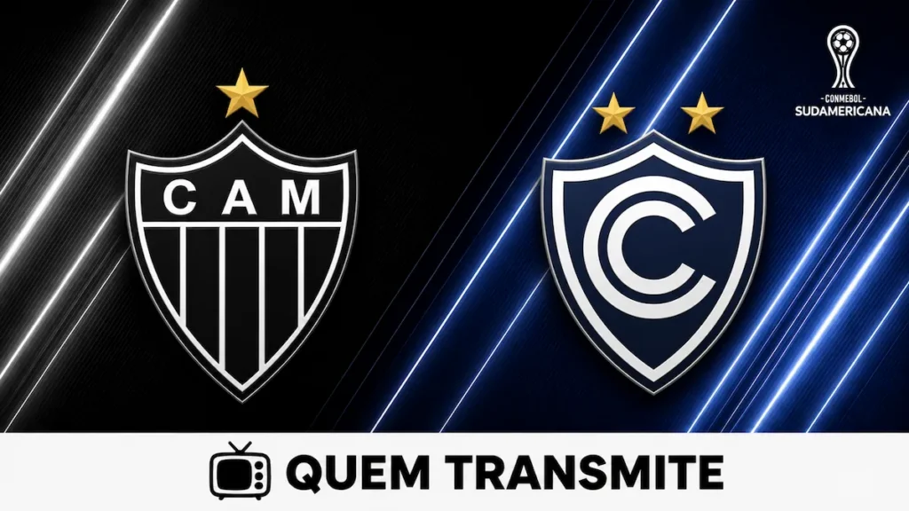 Escudos de Atlético Mineiro e Cienciano no texto Atlético Mineiro e Cienciano: veja onde assistir ao vivo e horário - Sul-Americana 2026