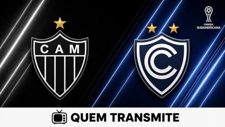 Escudos de Atlético Mineiro e Cienciano no texto Atlético Mineiro e Cienciano: veja onde assistir ao vivo e horário - Sul-Americana 2026