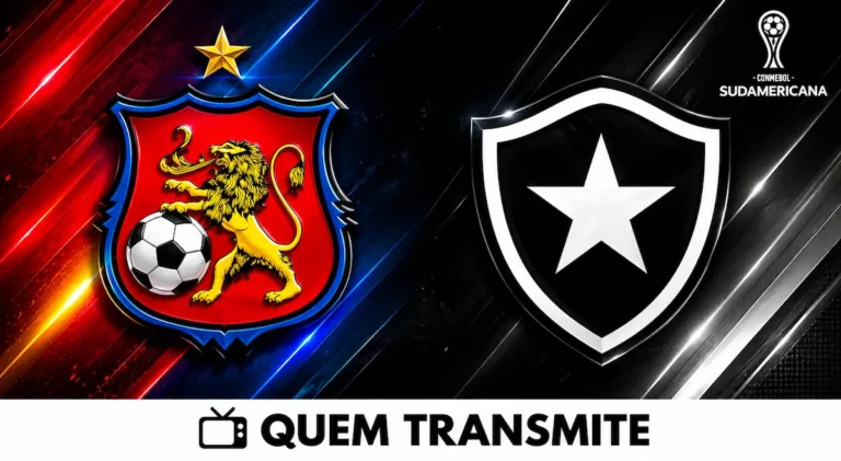 Escudos de Caracas e Botafogo no texto Caracas x Botafogo AO VIVO: onde passa e horário – Sul-Americana 2026