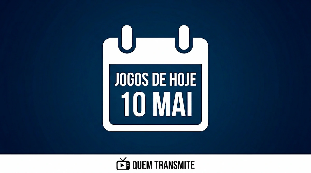 Confira onde assistir ao vivo os jogos deste domingo – 10 de maio de 2026