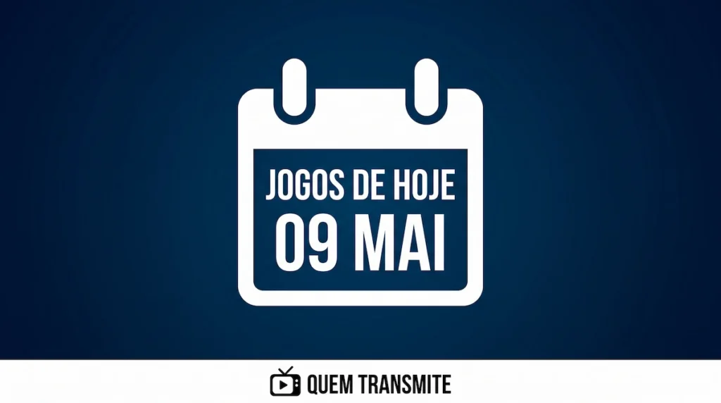 Confira onde assistir ao vivo os jogos deste sábado – 9 de maio de 2026