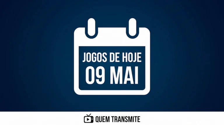 Confira onde assistir ao vivo os jogos deste sábado – 9 de maio de 2026