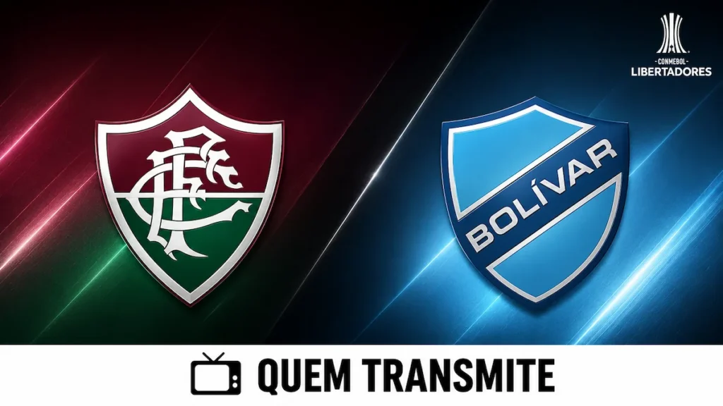 Escudos de Fluminense e Bolívar no texto Fluminense x Bolívar: veja onde assistir ao vivo e horário - Libertadores 2026