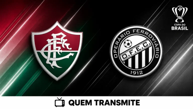 Escudos de Fluminense e Operário no texto Fluminense x Operário: veja onde assistir ao vivo e horário - Copa do Brasil 2026