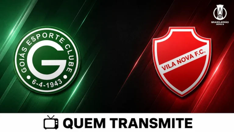 Escudos de Goiás e Vila Nova no texto Goiás x Vila Nova: veja onde assistir ao vivo e horário - Série B 2026