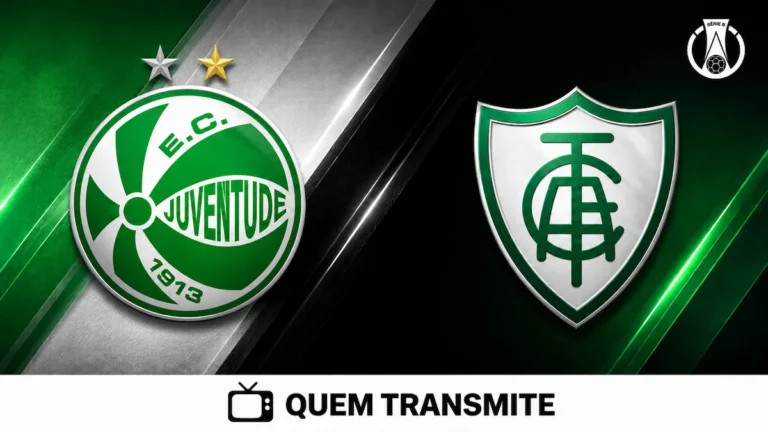 Escudos de Juventude e América-MG no texto Juventude x América-MG AO VIVO: onde passa e horário – Série B 2026