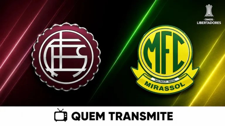 Escudos de Lanús e Mirassol no texto Lanús x Mirassol: onde passa e horário – Libertadores 2026