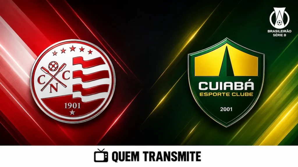 Escudos de Náutico e Cuiabá no texto Náutico x Cuiabá: veja onde assistir ao vivo e horário - Série B 2026