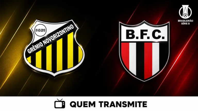 Escudos de Novorizontino e Botafogo no texto Novorizontino x Botafogo: veja onde assistir ao vivo e horário - Série B 2026