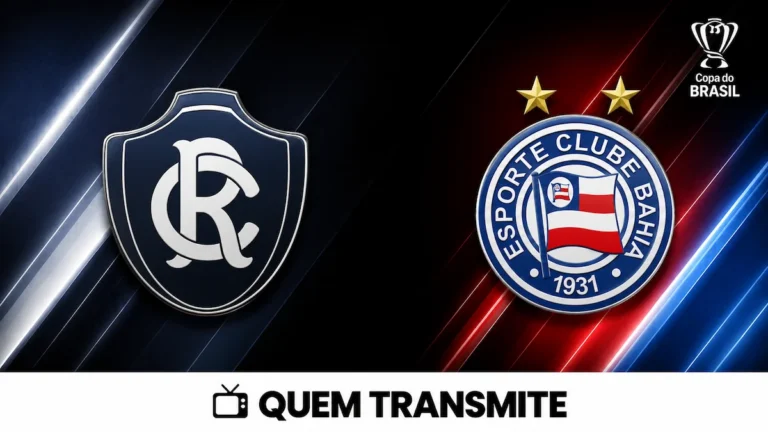 Escudos de Remo e Bahia no texto Remo x Bahia: veja onde assistir ao vivo e horário - Copa do Brasil 2026