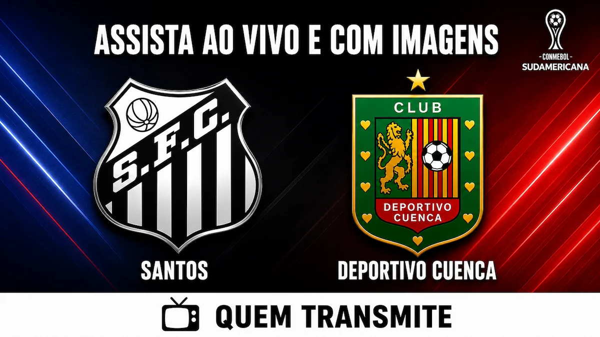 Santos x Deportivo Cuenca AO VIVO com imagens: assista agora – Sul-Americana 2026