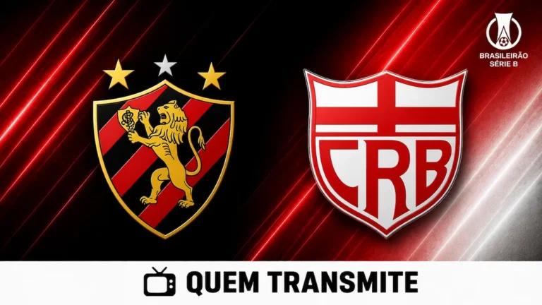 Sport x CRB: veja onde assistir ao vivo e horário - Série B 2026. (Arte: Inteligência Artificial / Quem Transmite)