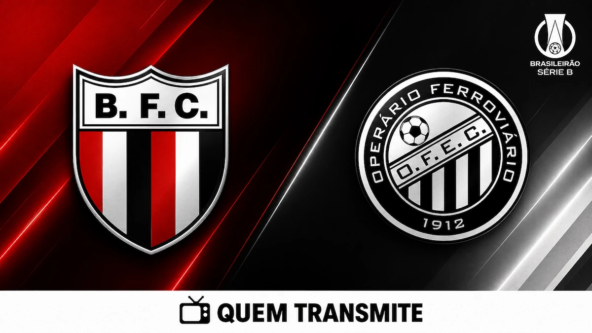 Botafogo x Operário-PR AO VIVO: onde passa e horário – Série B 2026