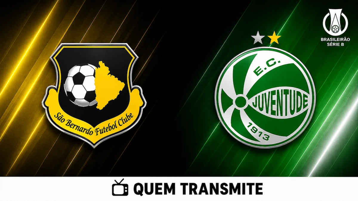 São Bernardo x Juventude AO VIVO: onde passa e horário – Série B 2026