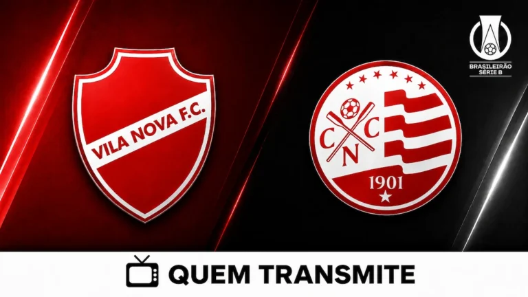 Escudos de Vila Nova e Náutico no texto Vila Nova x Náutico AO VIVO: onde passa e horário – Série B 2026